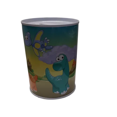 Spaarblik Dino blauw                 